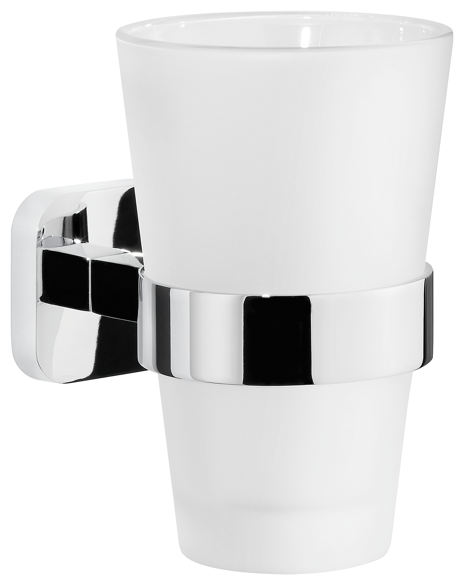 Tesa Elegaant pohár na zubnú kefku biela-chrómová 40443-00000-00