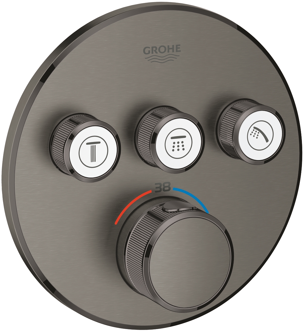 Grohe Grohtherm SmartControl vaňová/sprchová batéria podomietková áno Brushed Hard Graphite 29121AL0