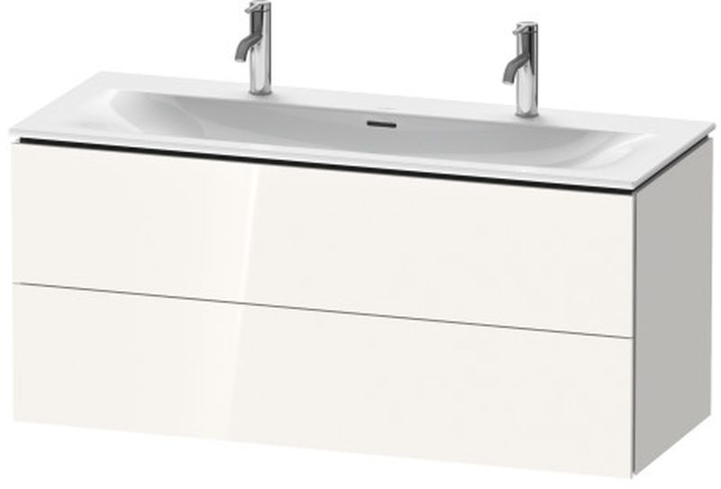 Duravit L-Cube skrinka 122x48.1x55 cm závesná kúpeľňová skrinka pod umývadlo biela LC630902222