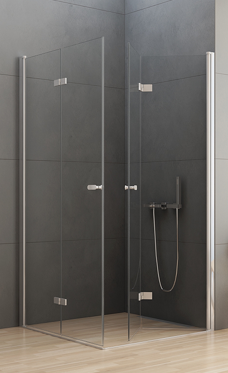 New Trendy New Soleo sprchovací kút 100x80 cm štvorcová chromová lesklé/priehľadné sklo D-0150A/D-0152A