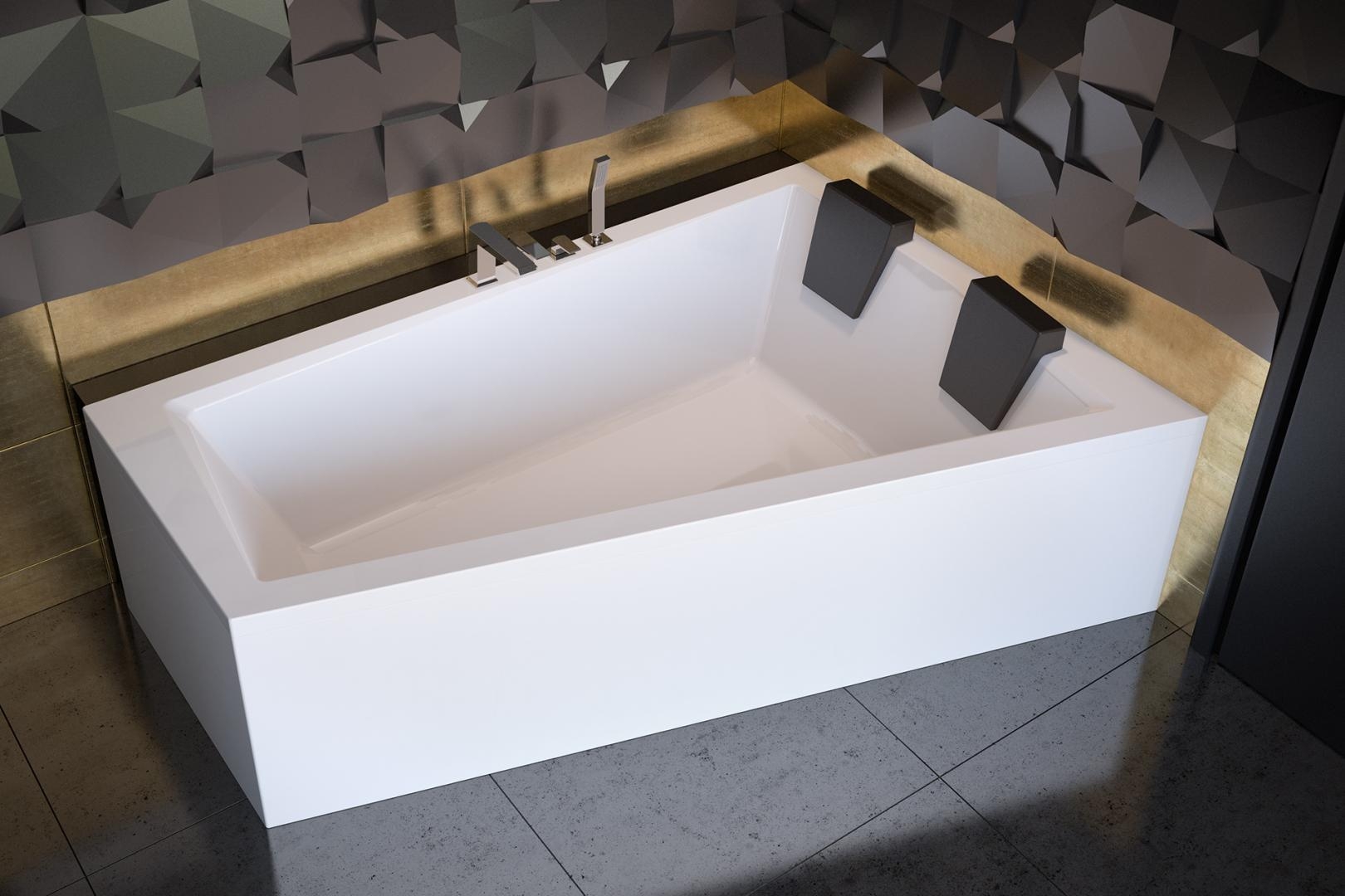 Besco Intima rohová vaňa 180x125 cm pravostranné biela #WAID-180-NP