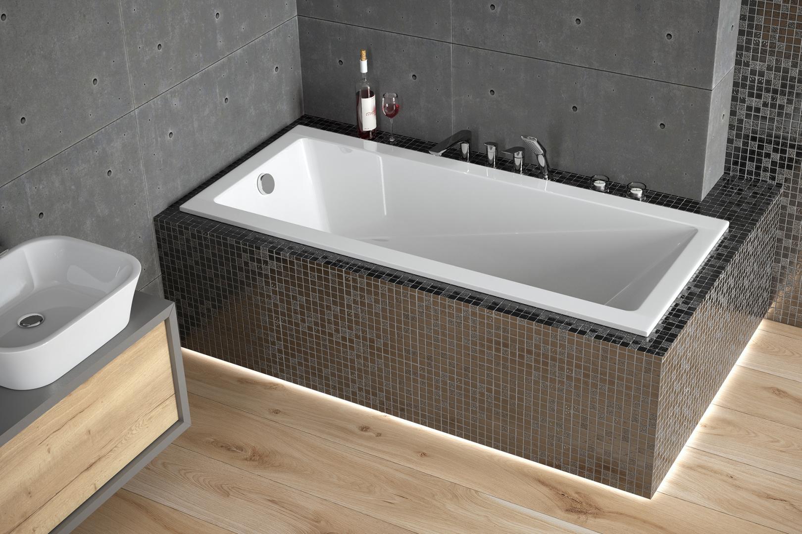 Besco Modern obdĺžniková vaňa slim 160x70 cm biela #WAM-160-SL