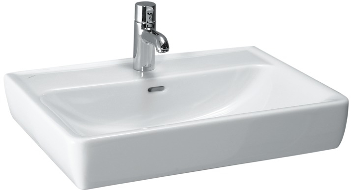 Laufen Pro A umývadlo 55x48 cm obdĺžnik klasické umývadlo-pultové umývadlo biela H8179510001041