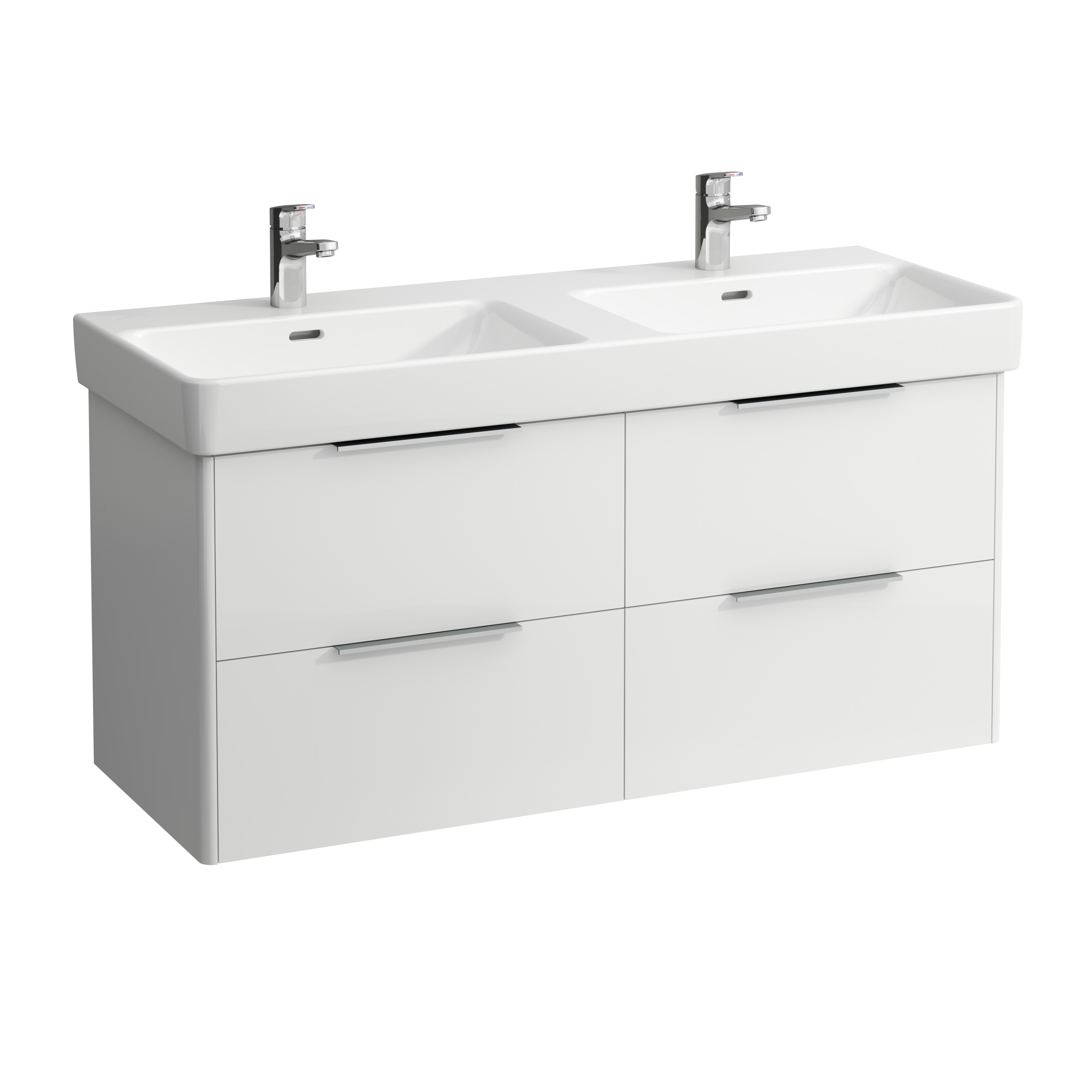 Laufen Base skrinka 115.9x44x53 cm závesná kúpeľňová skrinka pod umývadlo biela H4024941102611
