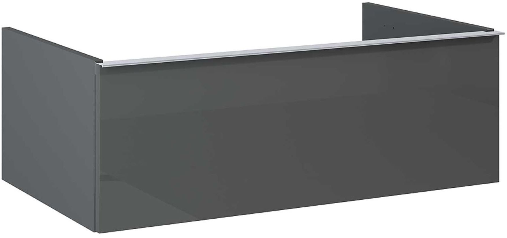 Elita Look skrinka 80x44.9x28.1 cm závesná kúpeľňová skrinka pod umývadlo antracitová RE080803026610