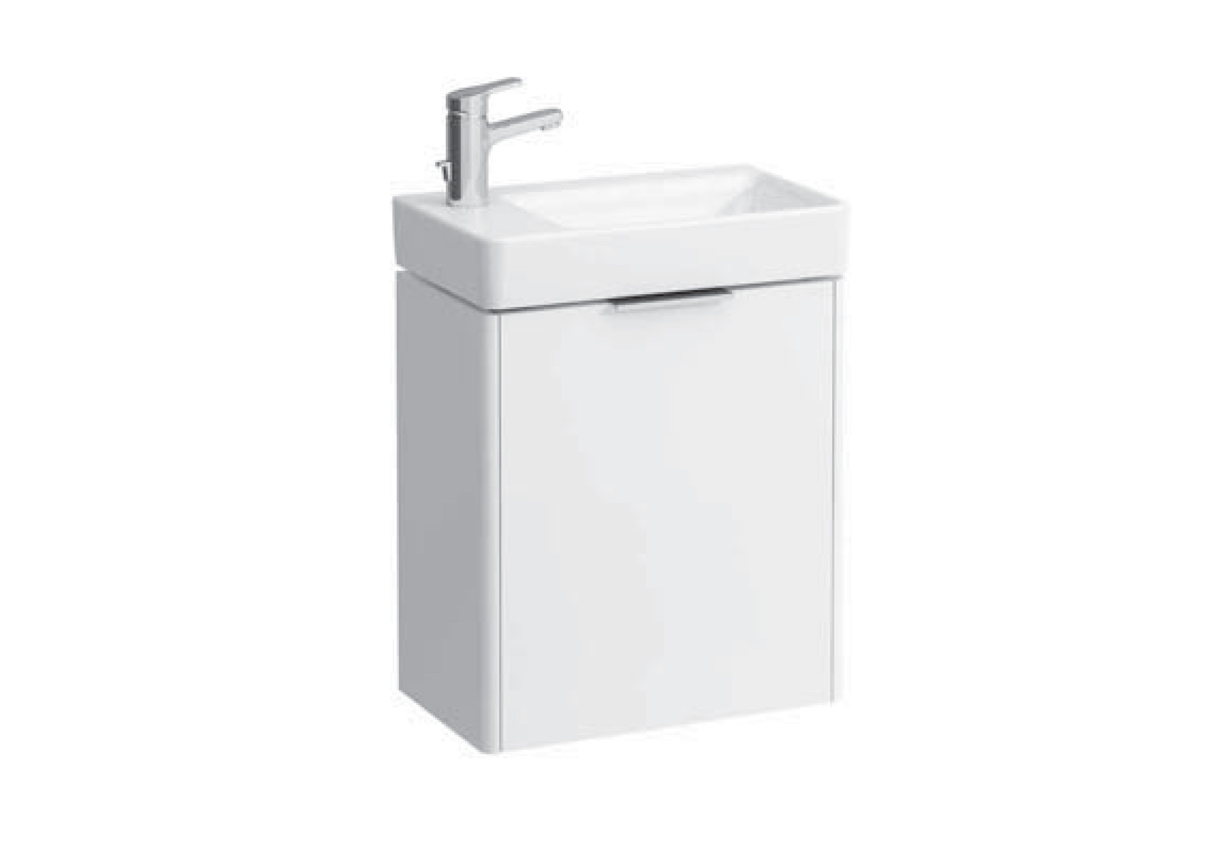 Laufen Base skrinka 47x26.7x53.1 cm závesná kúpeľňová skrinka pod umývadlo biela H4021021102611