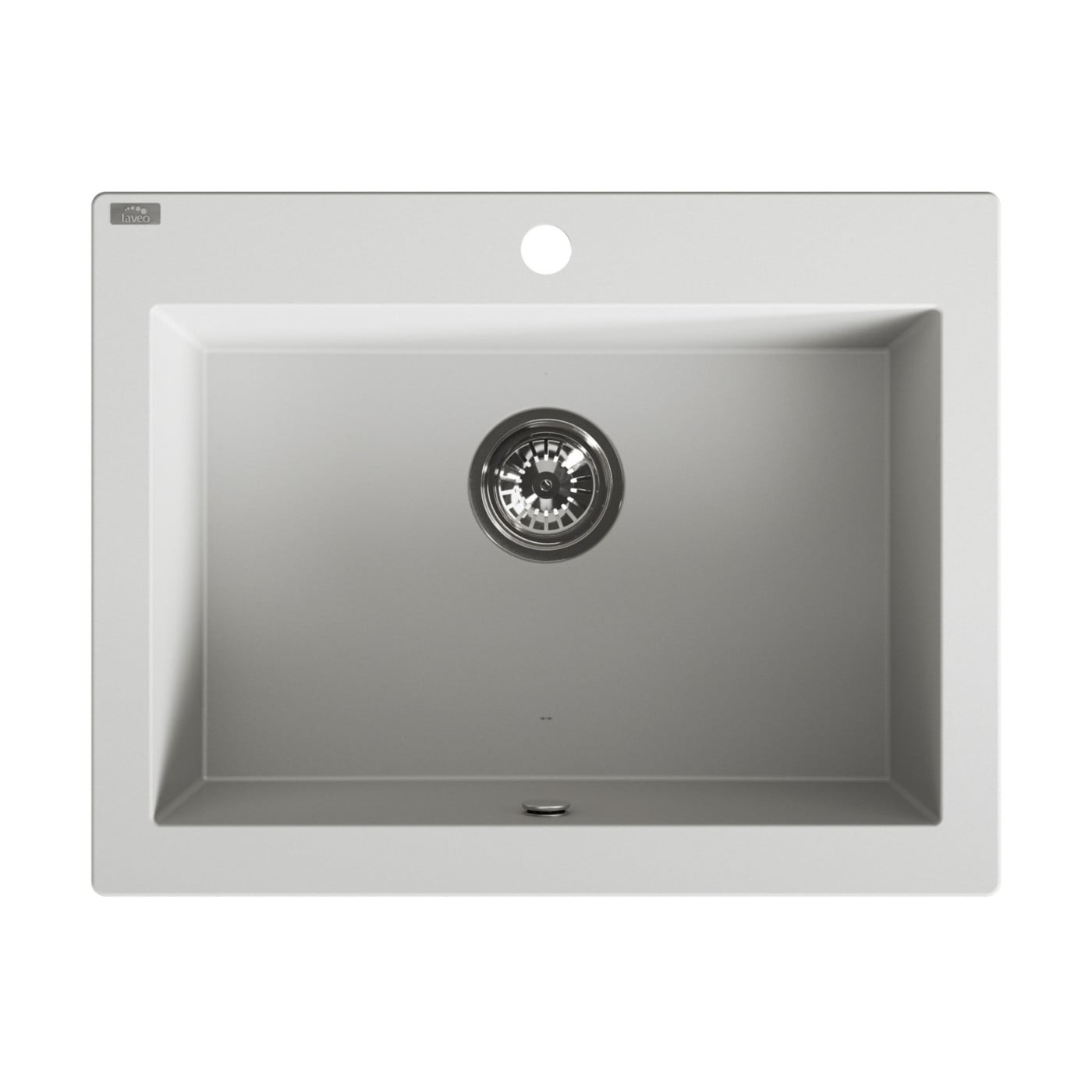Laveo Komodo granitový drez 63.5x49 cm biela SBK 610T