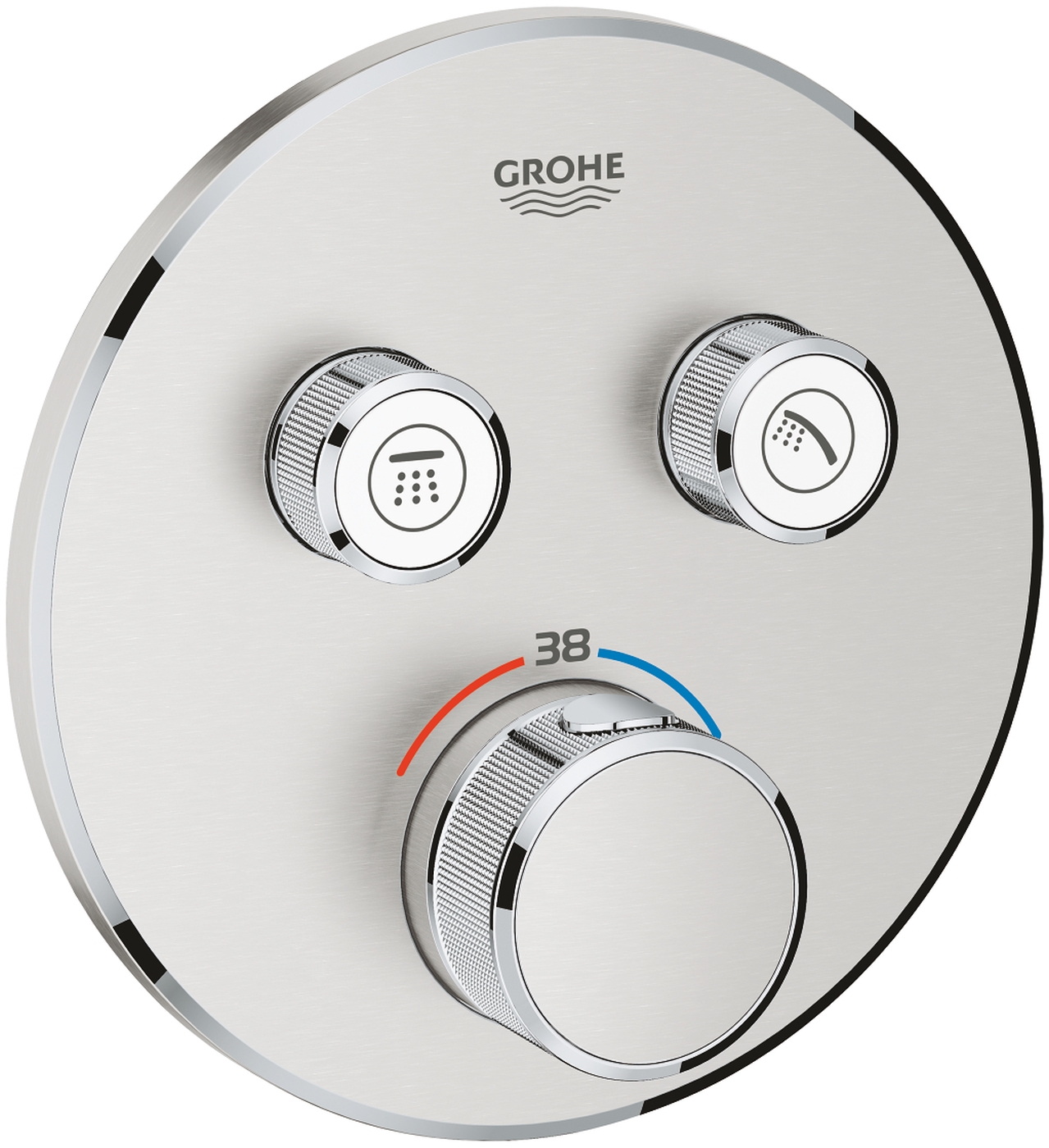 Grohe Grohtherm SmartControl vaňová/sprchová batéria podomietková áno SuperSteel 29119DC0