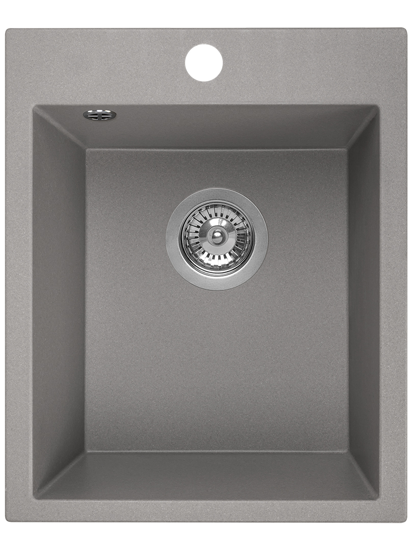 Laveo Chichi granitový drez 48x39 cm sivá/grafitová/ónyxová SBH510T