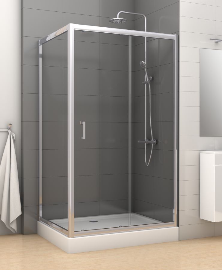 New Trendy Varia sprchovací kút 120x90 cm štvorcová / D-0059A/D-0048BACTIVESHIELD