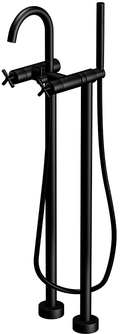 Steinberg 250 vaňová/sprchová batéria voľne stojaca čierna 2501162S