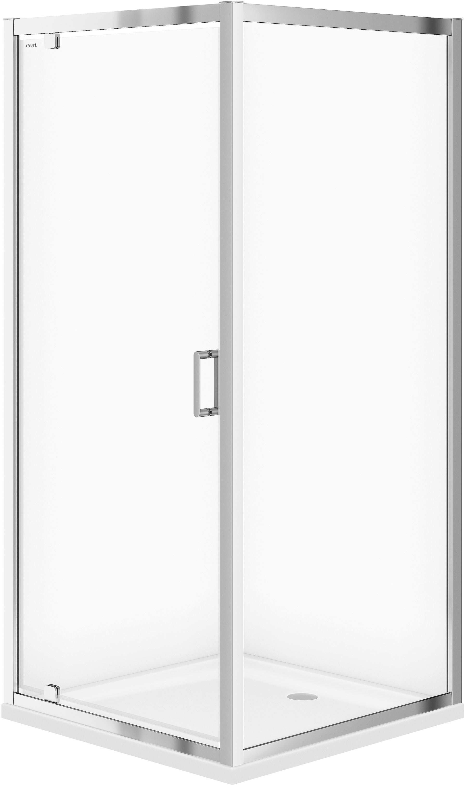 Cersanit Arteco sprchovací kút 90x90 cm obdĺžniková chromová lesklé/priehľadné sklo S157-010