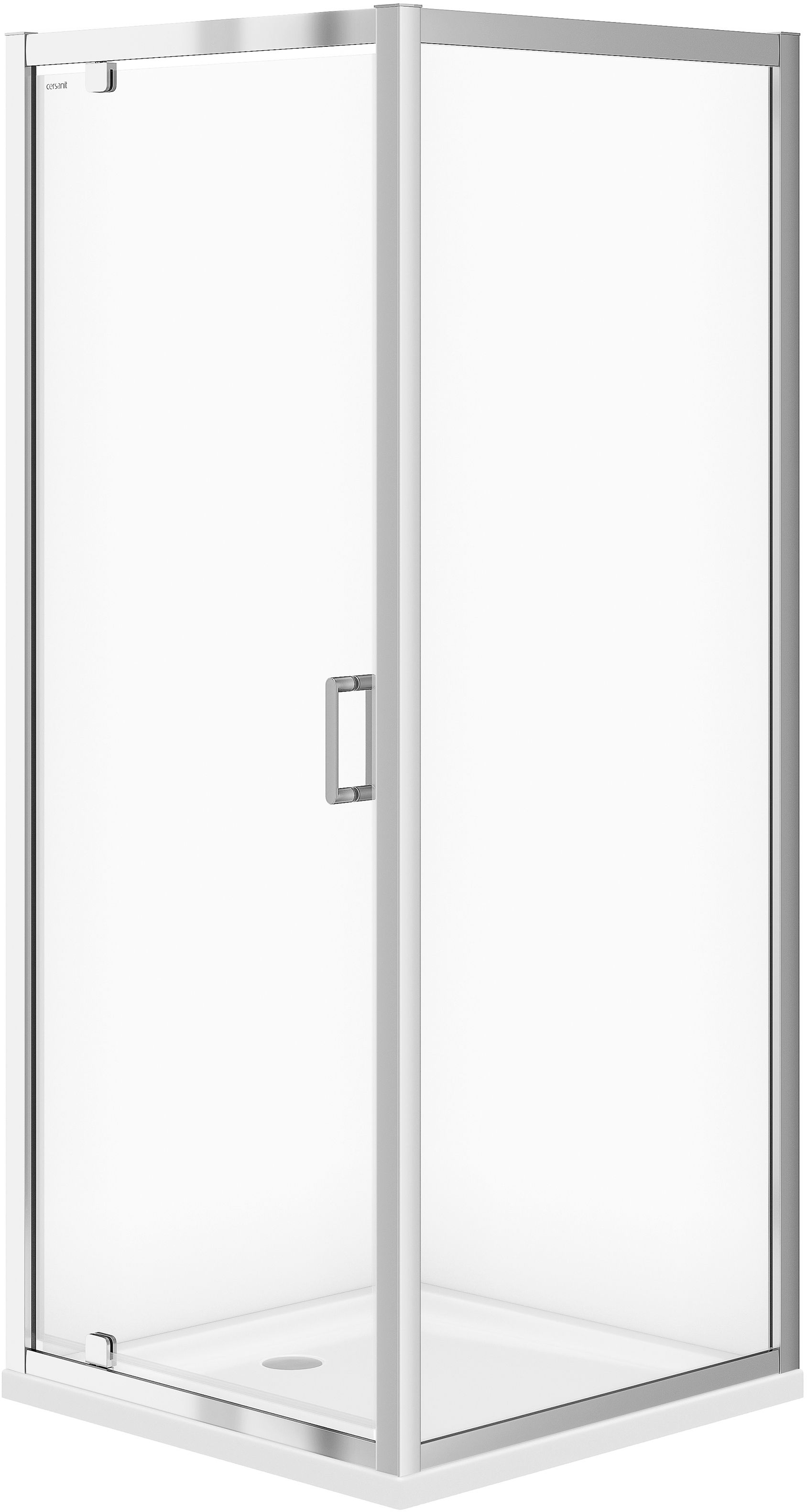 Cersanit Arteco sprchovací kút 80x80 cm obdĺžniková chromová lesklé/priehľadné sklo S157-009