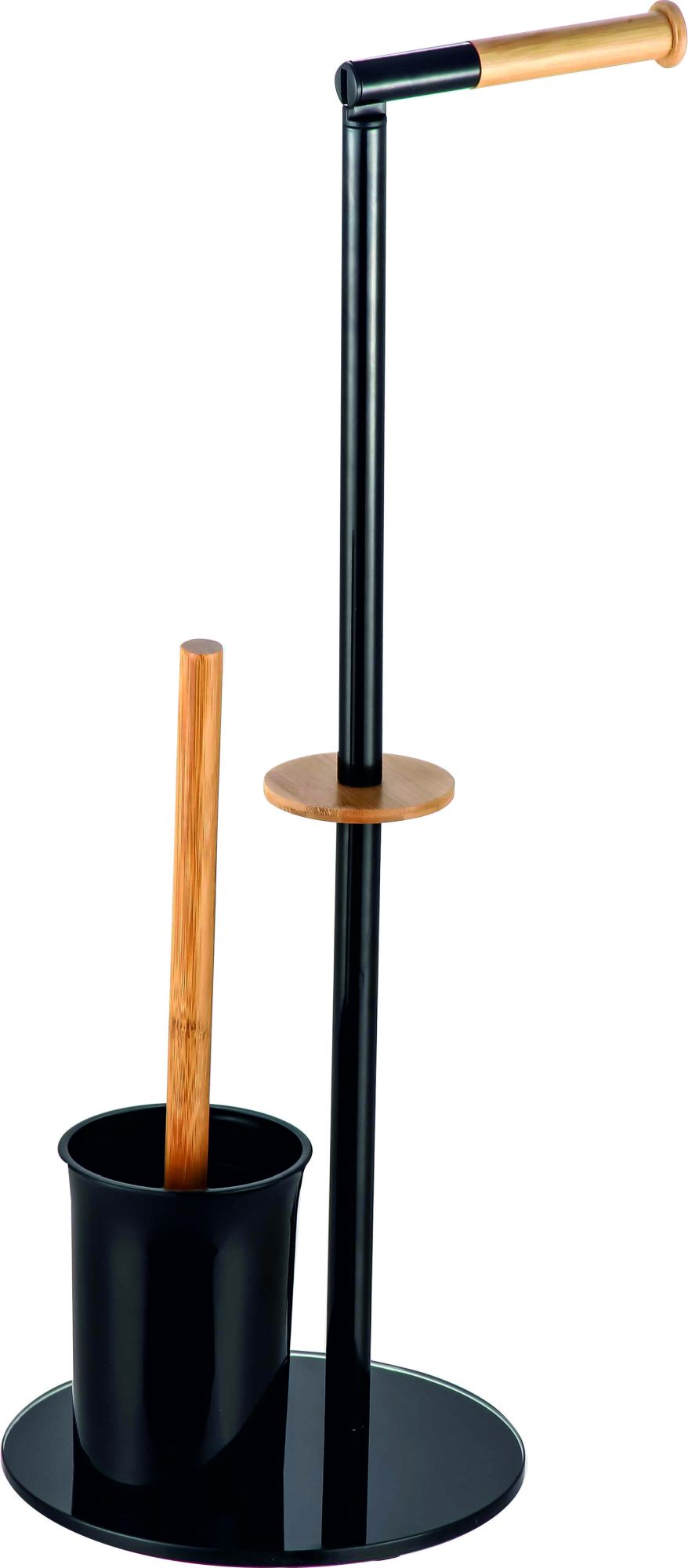 BISK Umbra toaletná kefa postavené čierna-dreva 07986