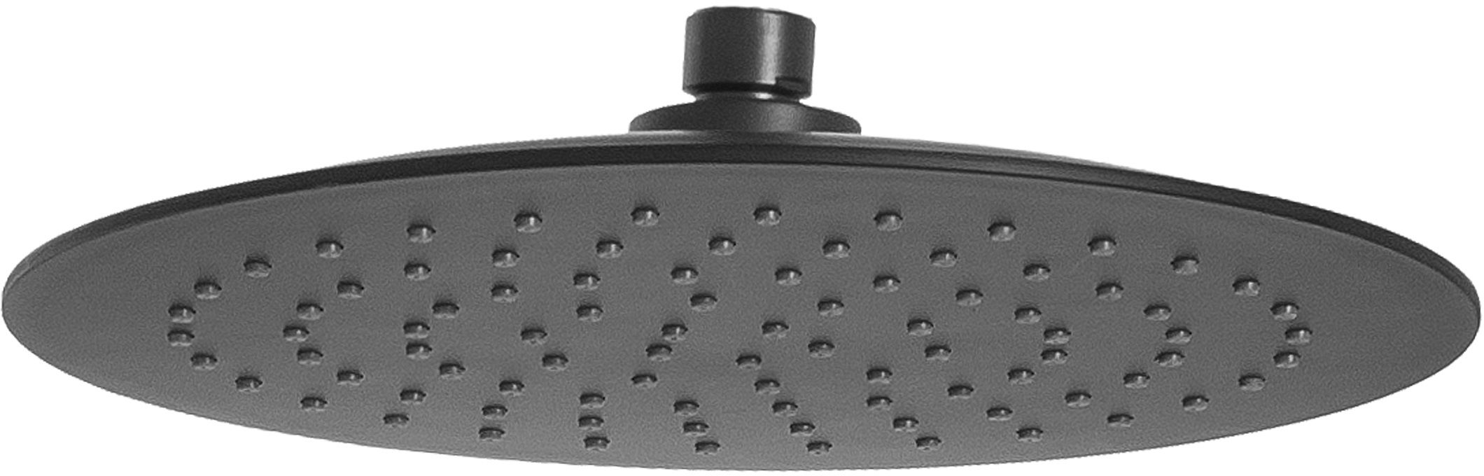 Invena Musta horná/hlavová sprcha 25x25 cm okrúhly čierna SC-D1-075