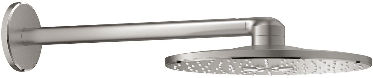 Grohe Rainshower horná sprcha so sprchovacím ramenom 31x31 cm okrúhly SuperSteel 26475DC0