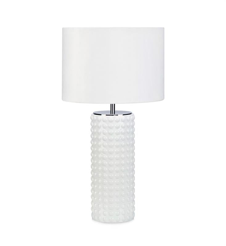 Markslöjd Proud stolová lampa 1x60 W biela 107484