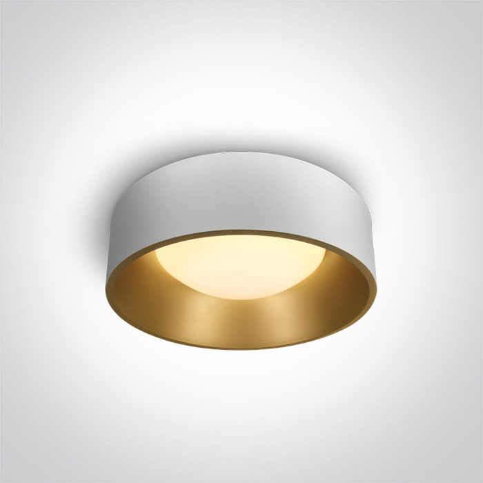 One Light Asteri stropné svietidlo 1x30 W biela-mosadzná 67452/W/W