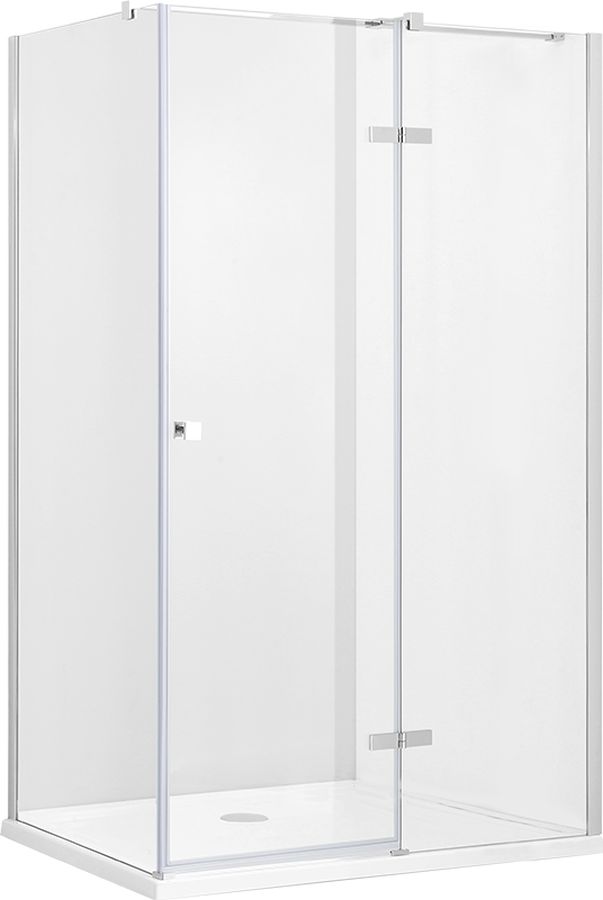 Besco Pixa sprchovací kút 120x90 cm štvorcová chromová lesklé/priehľadné sklo PPP-129-195-C