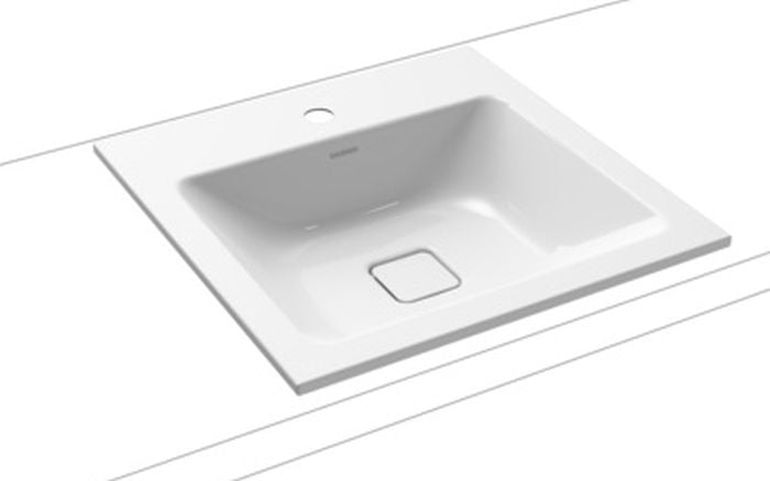 Kaldewei Cono umývadlo 50x50 cm štvorec vstavané umývadlo biela 908206013001