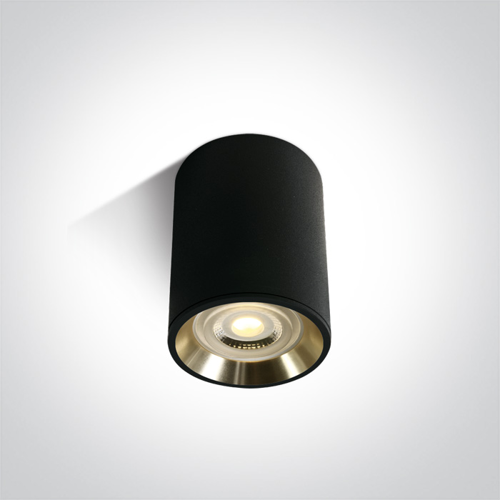 One Light Lawrio stropné svietidlo 1x10 W čierna-zlatá 12105AL/B/GL
