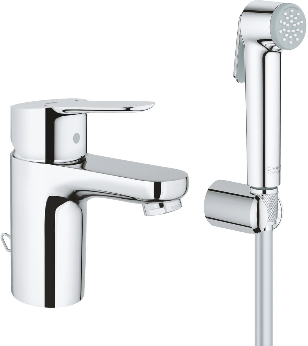 Grohe BauCosmopolitan umývadlová batéria stojanková StarLight Chrome 23757000