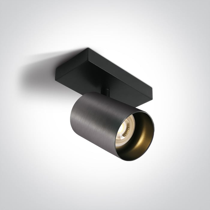 One Light Elatos stropné svietidlo 1x10 W čierna-sivá 65105N/MG