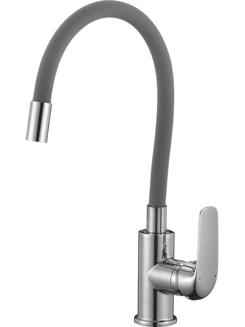 Kuchinox Elza kuchynská batéria stojánková chrómová-grafitová/sivá BKE961D