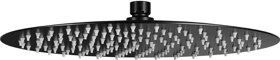 Laveo Rondo horná/hlavová sprcha 30x30 cm okrúhly čierna NLX7D2S