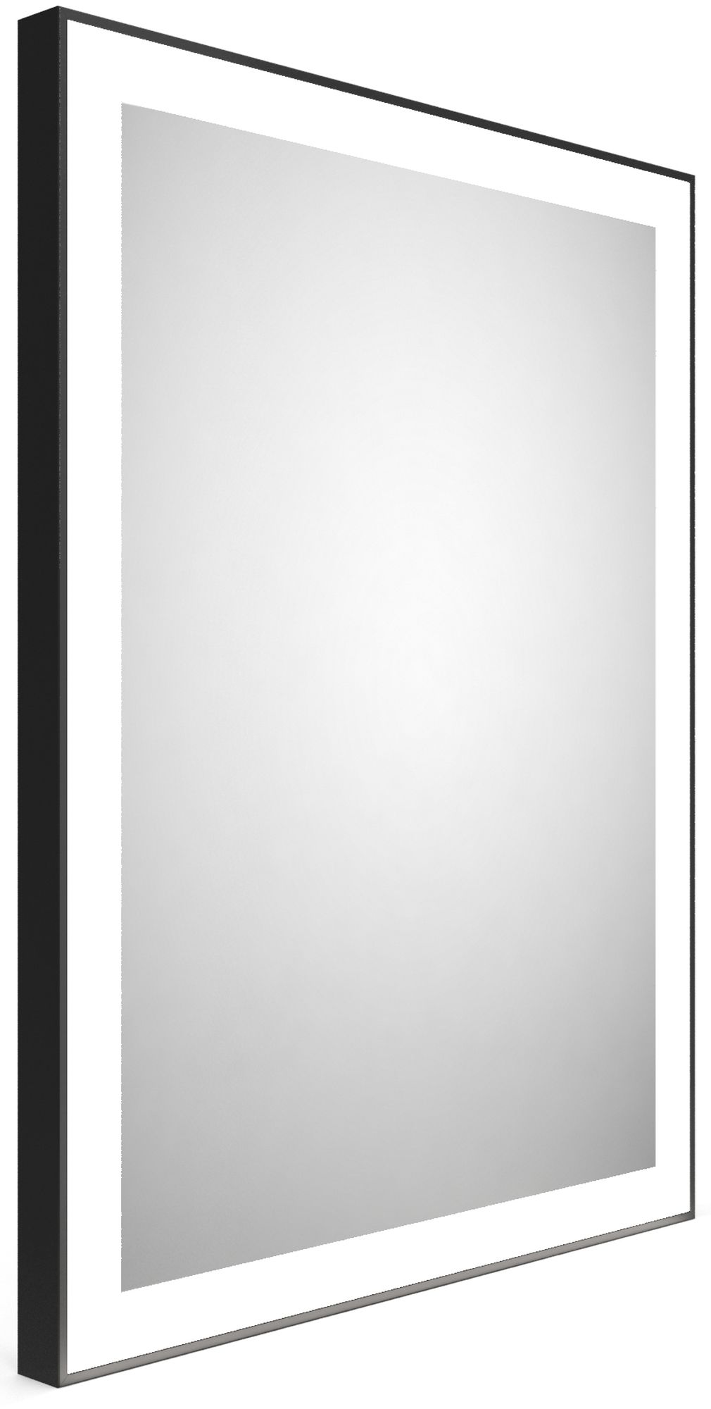 Dubiel Vitrum Logan zrkadlo 60x80 cm odĺžnikový s osvetlením čierna 5905241007366