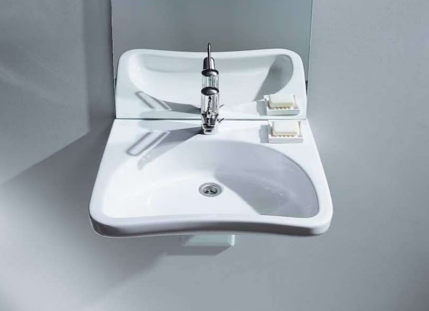 Roca Dostępna Łazienka umývadlo 66x55 cm pre zdravotne postihnutých biela WM8810ACZ000001