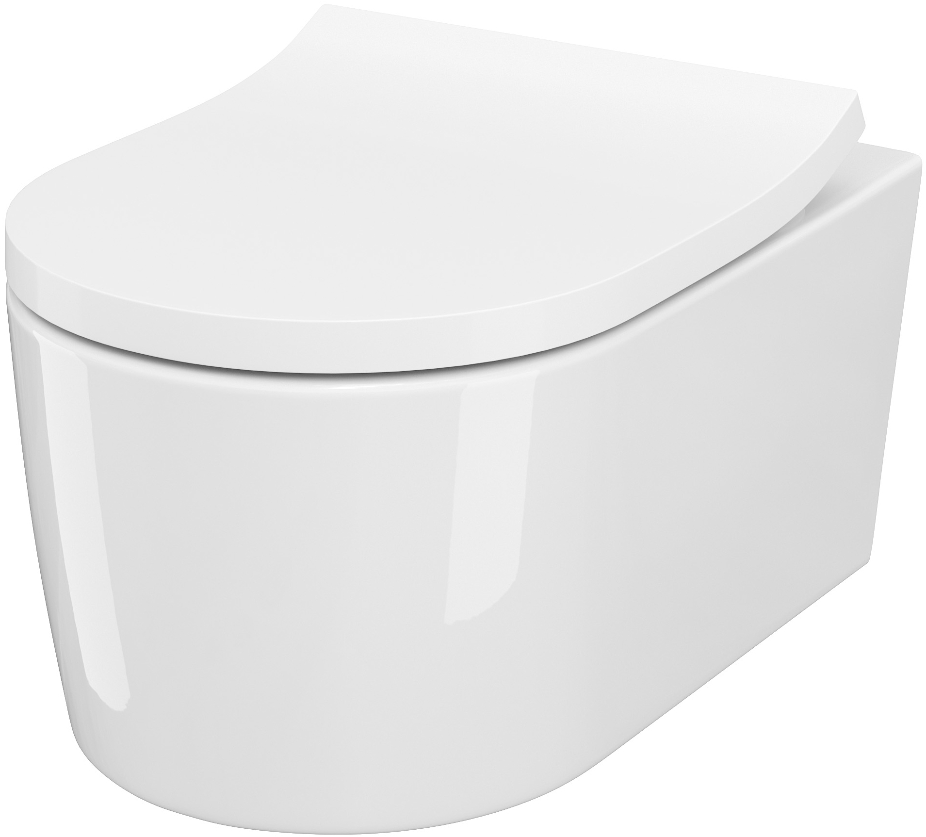 Cersanit Inverto súprava misa so sedadlom závesné bez oplachovacieho kruhu biela S701-432