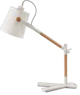 Mantra Nordica stolová lampa 1x23 W biela 4922