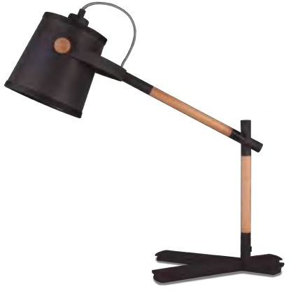 Mantra Nordica stolová lampa 1x23 W čierna 4923