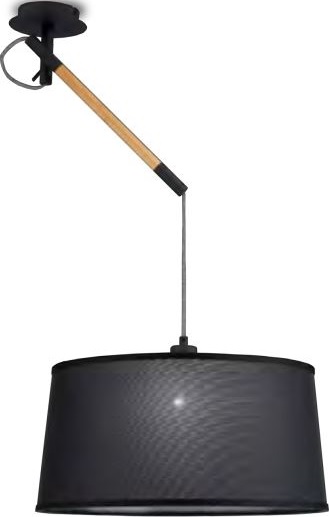 Mantra Nordica závesné svietidlo 1x23 W čierna 4929