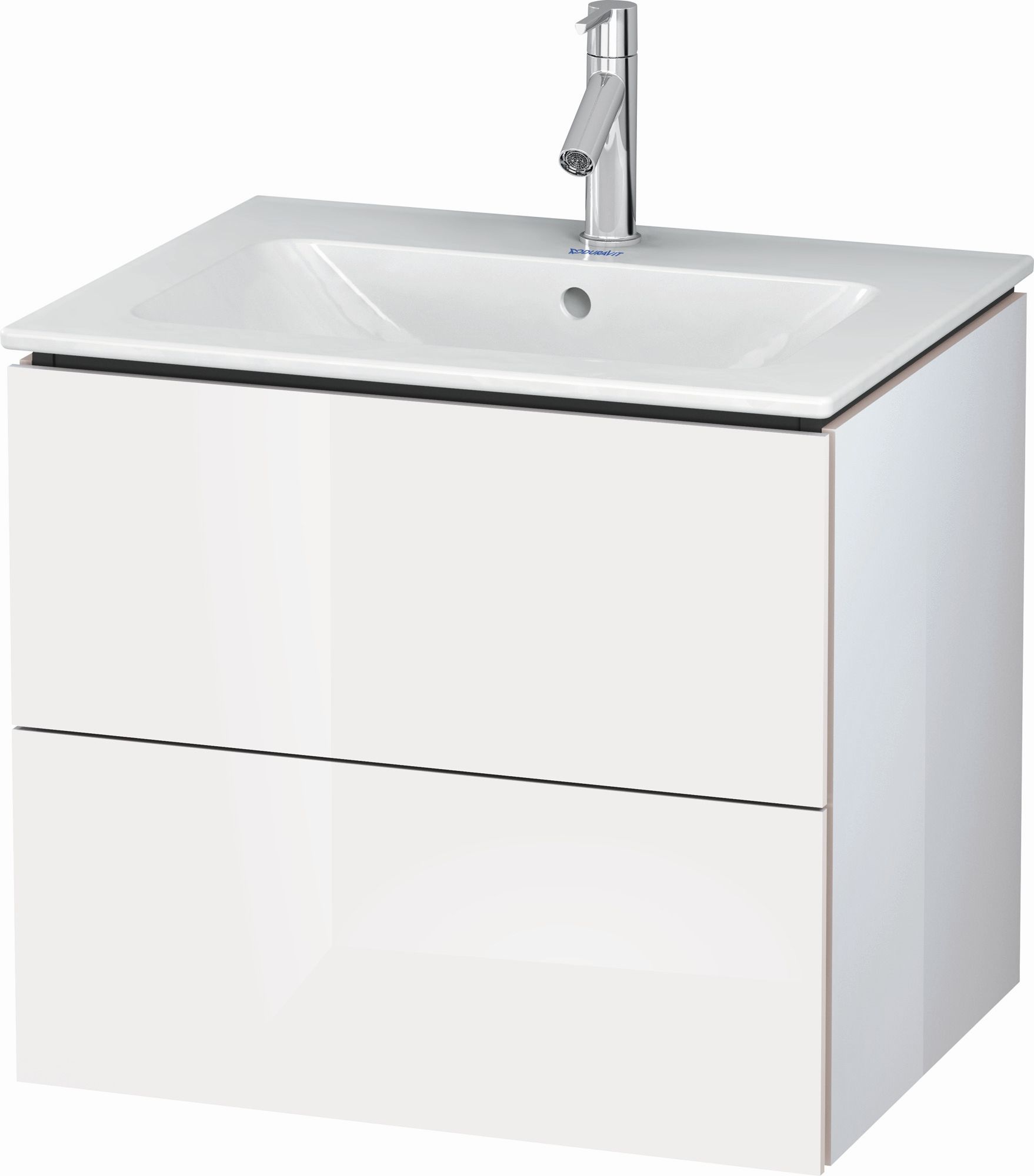 Duravit L-Cube skrinka 62x48.1x55 cm závesná kúpeľňová skrinka pod umývadlo biela LC624002222