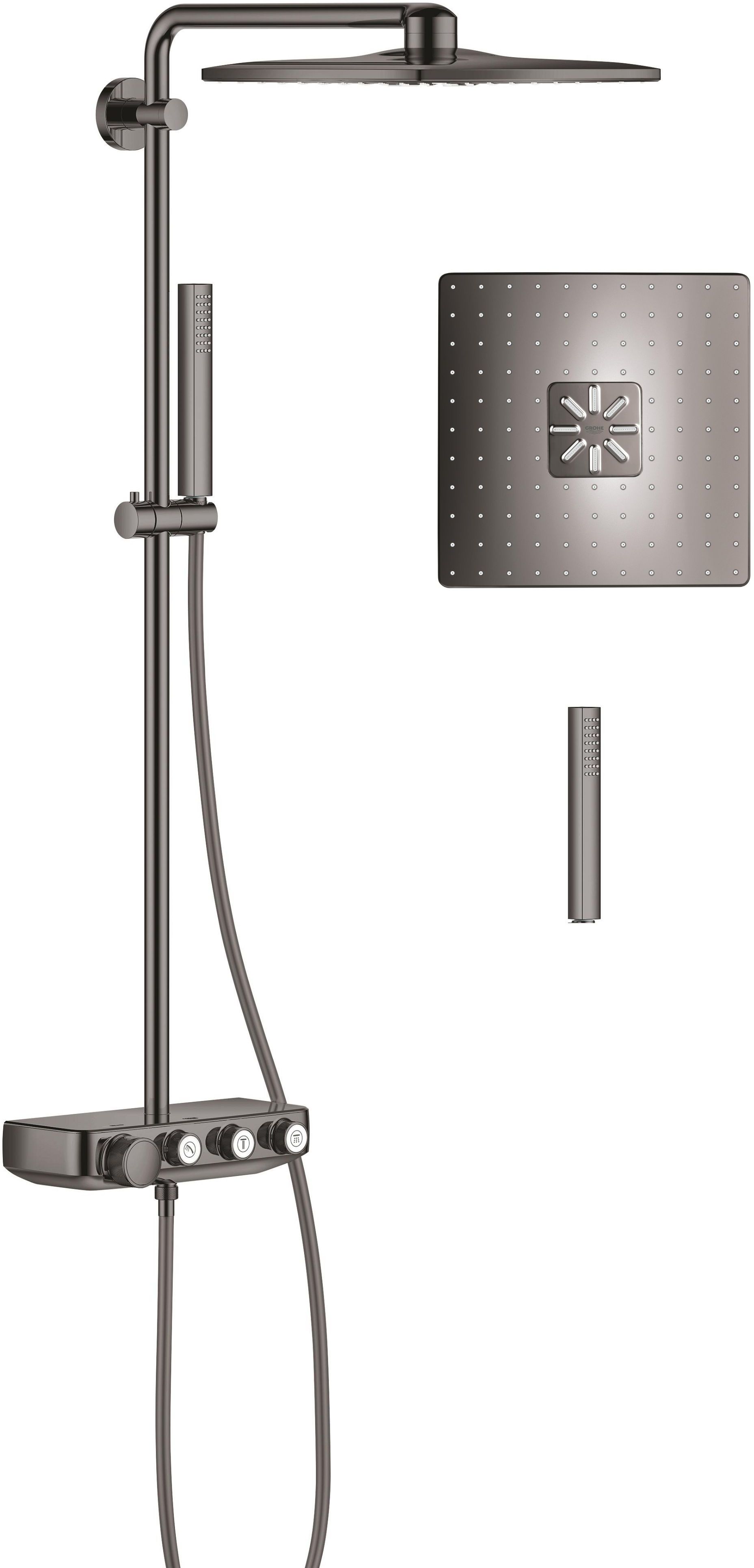 Grohe Euphoria sprchová súprava nástenná s termostatom áno grafitová 26508A00