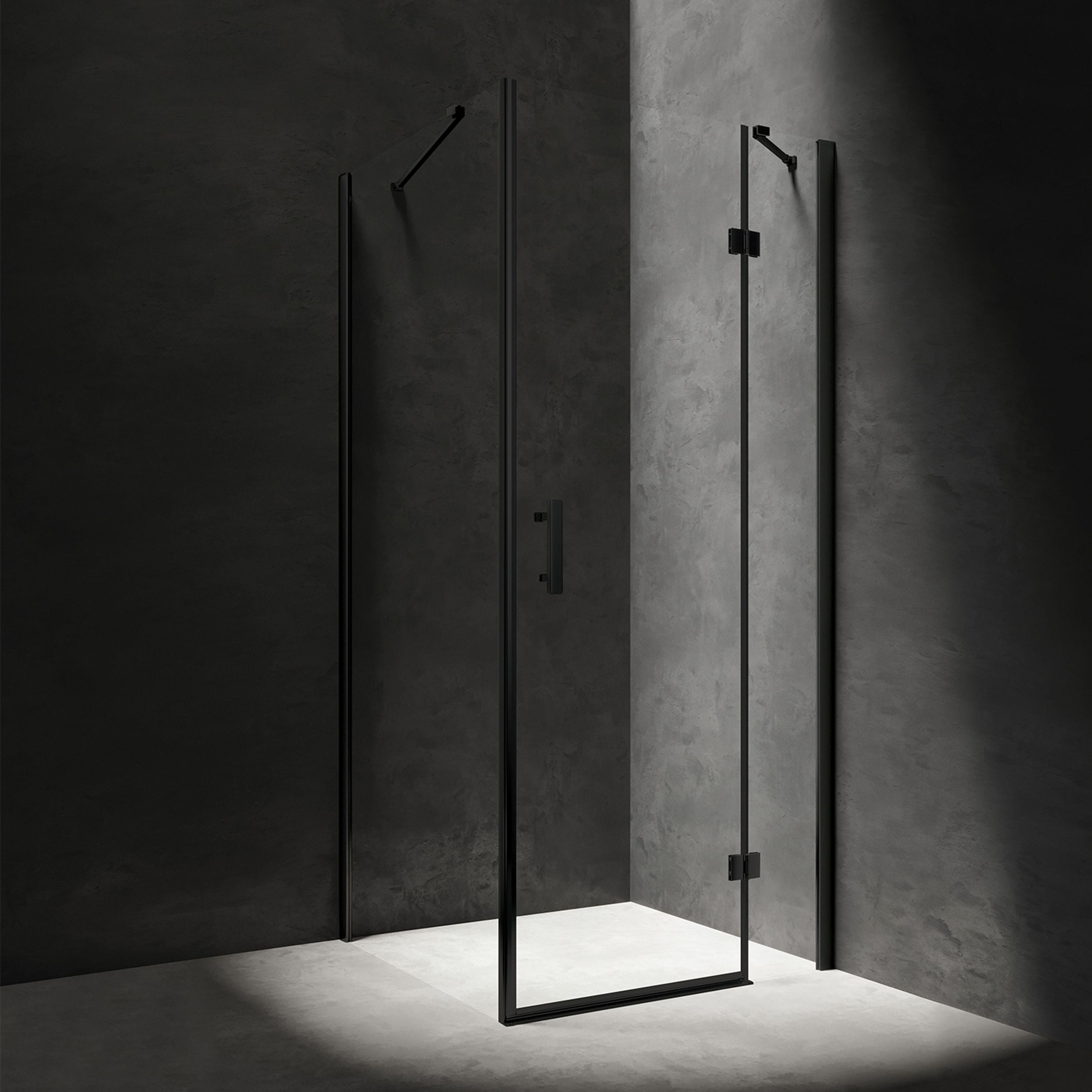 Omnires Manhattan sprchovací kút 90x90 cm obdĺžniková MH9090BLTR