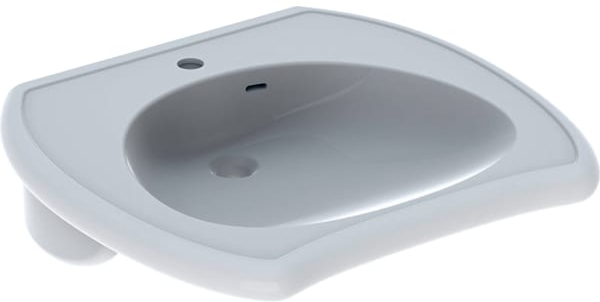 Geberit Vitalis umývadlo 55x55 cm klasické umývadlo pre zdravotne postihnutých biela 501.542.01.1