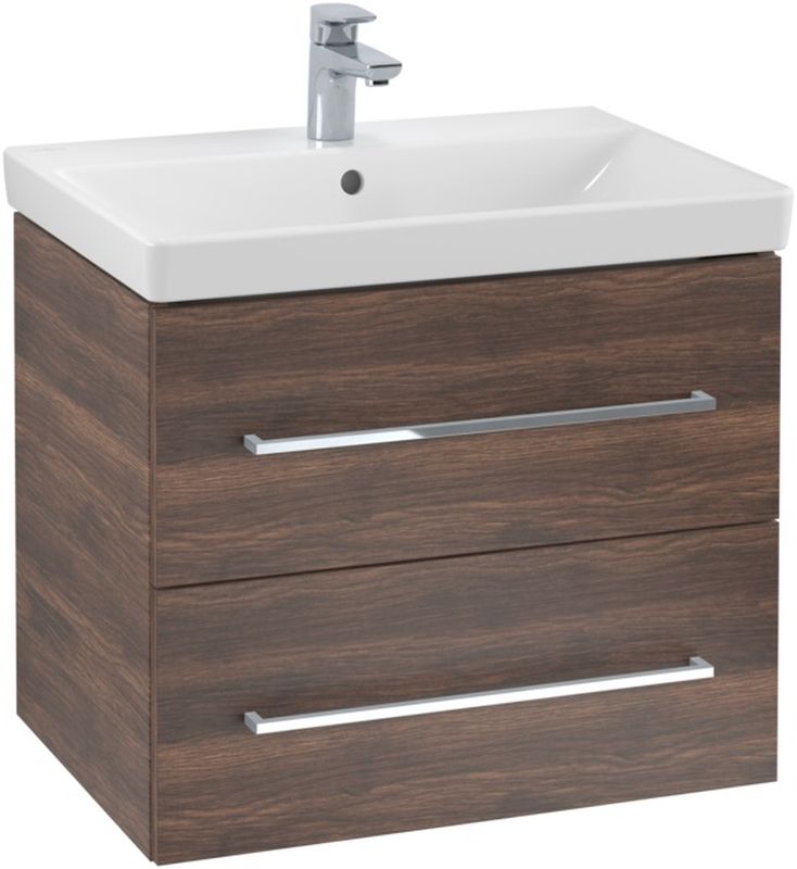 Villeroy & Boch Avento skrinka 63x45.2x51.4 cm závesná kúpeľňová skrinka pod umývadlo dub A89000VH