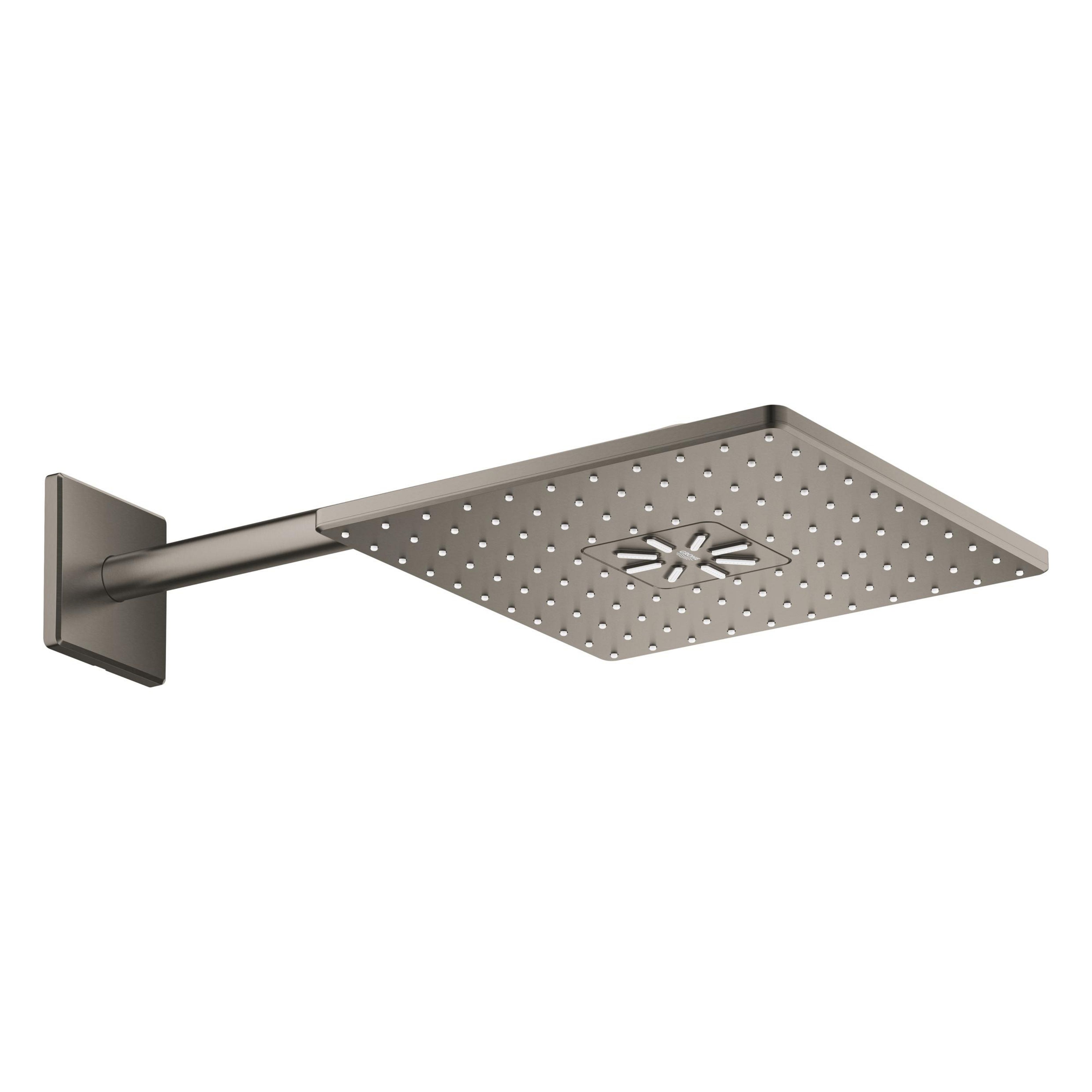 Grohe Rainshower horná sprcha so sprchovacím ramenom 31x31 cm štvorec Brushed Hard Graphite 26479AL0