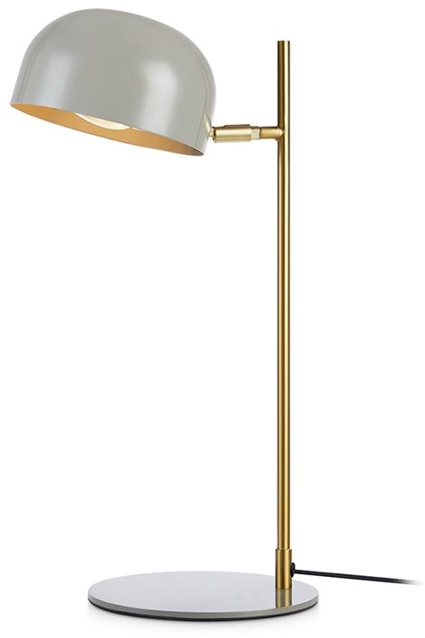 Markslöjd Pose stolová lampa 1x25 W mosadzná-sivá 107936