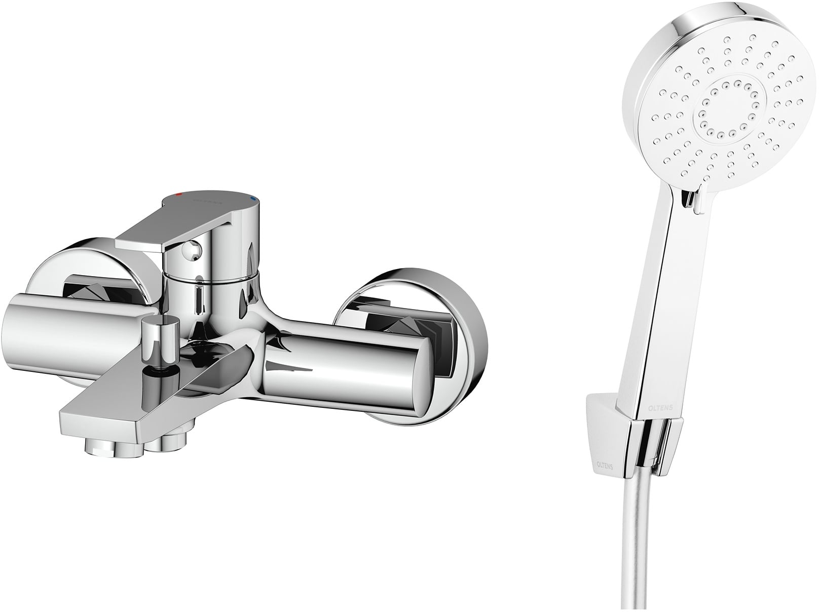 Súprava vaňová/sprchová batéria Oltens Jog 34003100, sprchová hlavica Oltens Motala Select 37101100, 37200100, 37401100