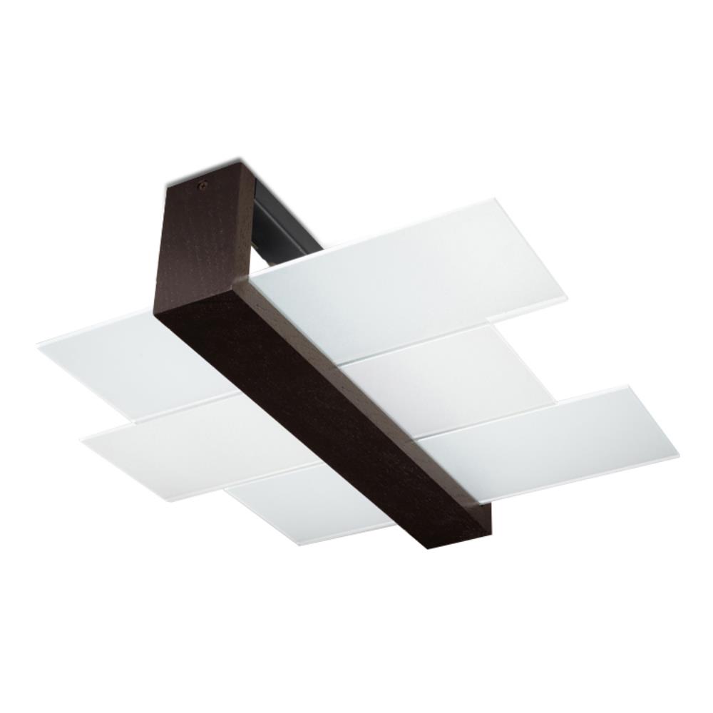 Sollux Lighting Feniks stropné svietidlo 2x60 W drevená-hnedá SL.0074