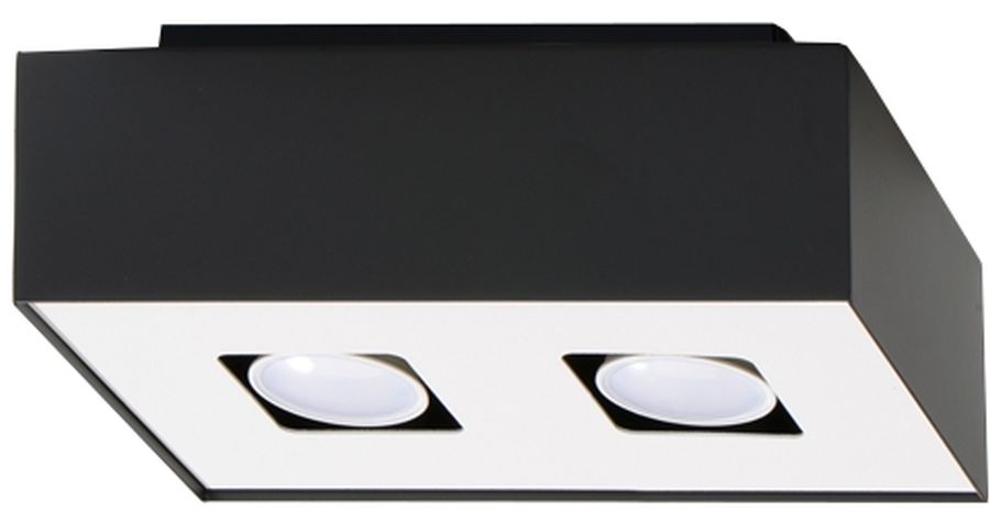 Sollux Lighting Mono stropné svietidlo 2x40 W biela-čierna SL.0071