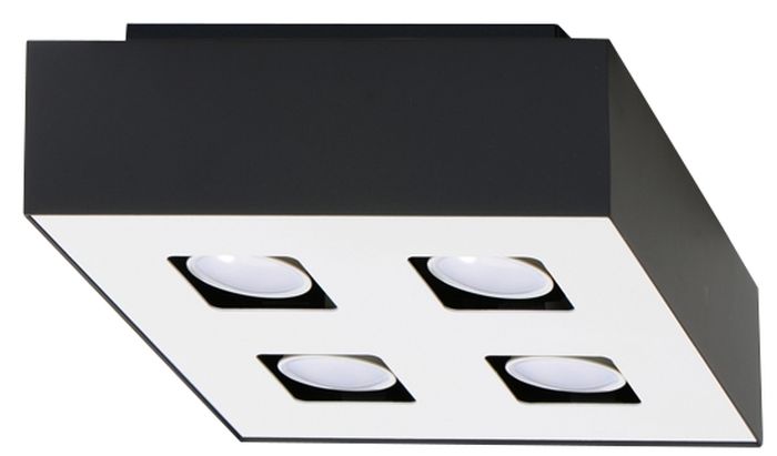 Sollux Lighting Mono stropné svietidlo 4x40 W biela-čierna SL.0073