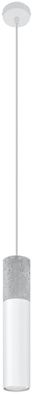 Sollux Lighting Borgio závesné svietidlo 1x40 W biela-betónová SL.0647