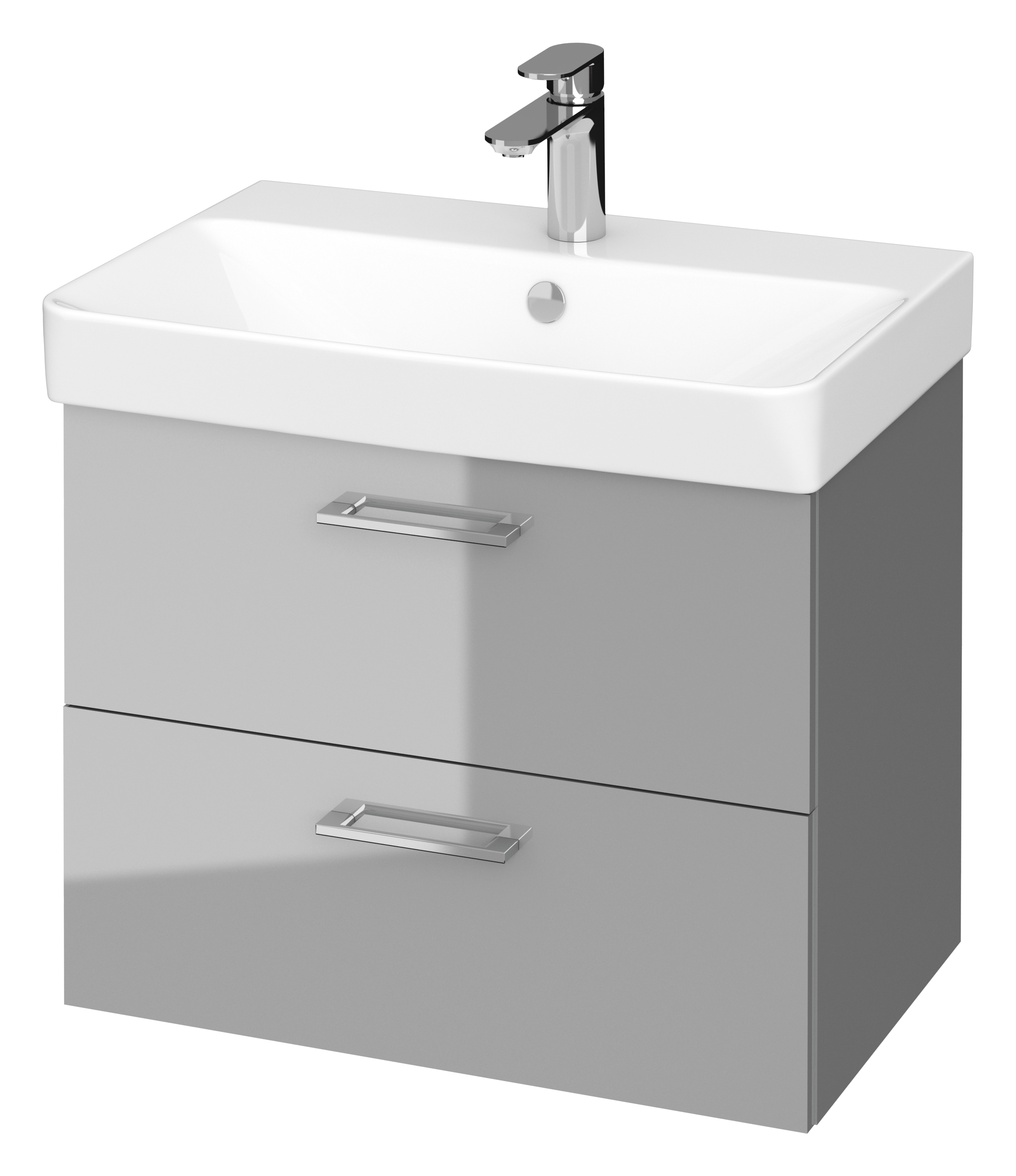 Cersanit Mille umývadlo so skrinkou 60 cm sivá S801-317-DSM