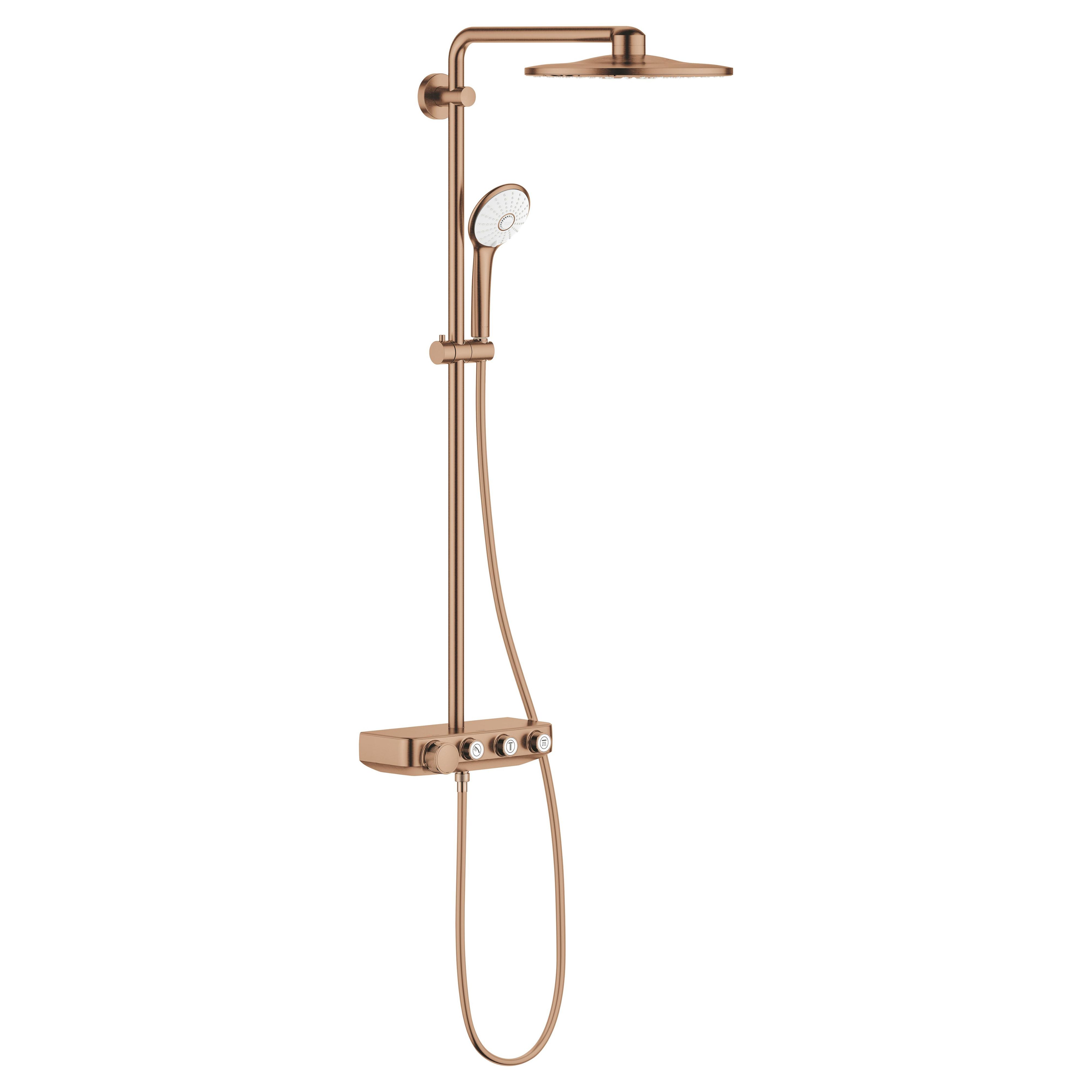 Grohe Euphoria sprchová súprava nástenná s termostatom s dažďovou sprchou Brushed Warm Sunset 26507DL0
