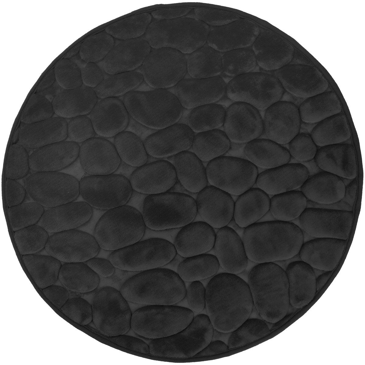Duschy Bellarina koberček do kúpeľne 60x60 cm okrúhly čierna 767-20